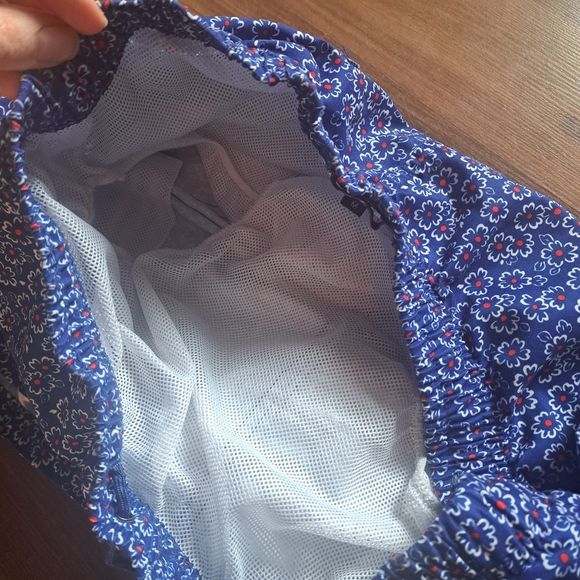 2/$25 Blue Floral Soul of London Swim Trunks Shorts beach summer unisex - Picture 8 of 8